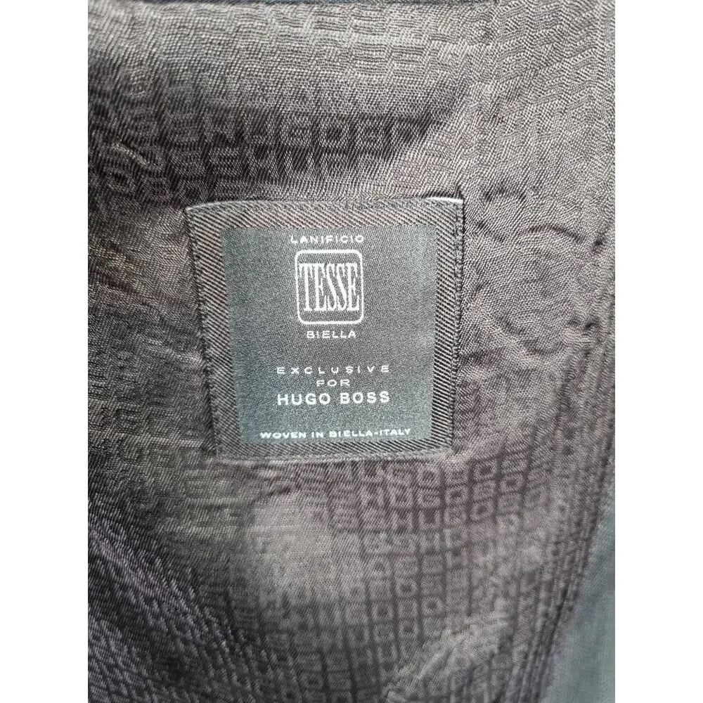 Hugo Boss Classic Sport Coat Jacket Mens Size 42L Wool Italy Korrys Fabric